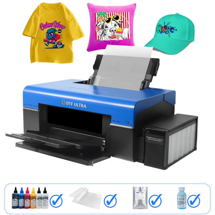 DTF ULTRA A4 L805 DTF Printer (Direct to Film Printer) Bundle